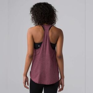 Lululemon 105 Singlet Heathered Bordeaux Drama